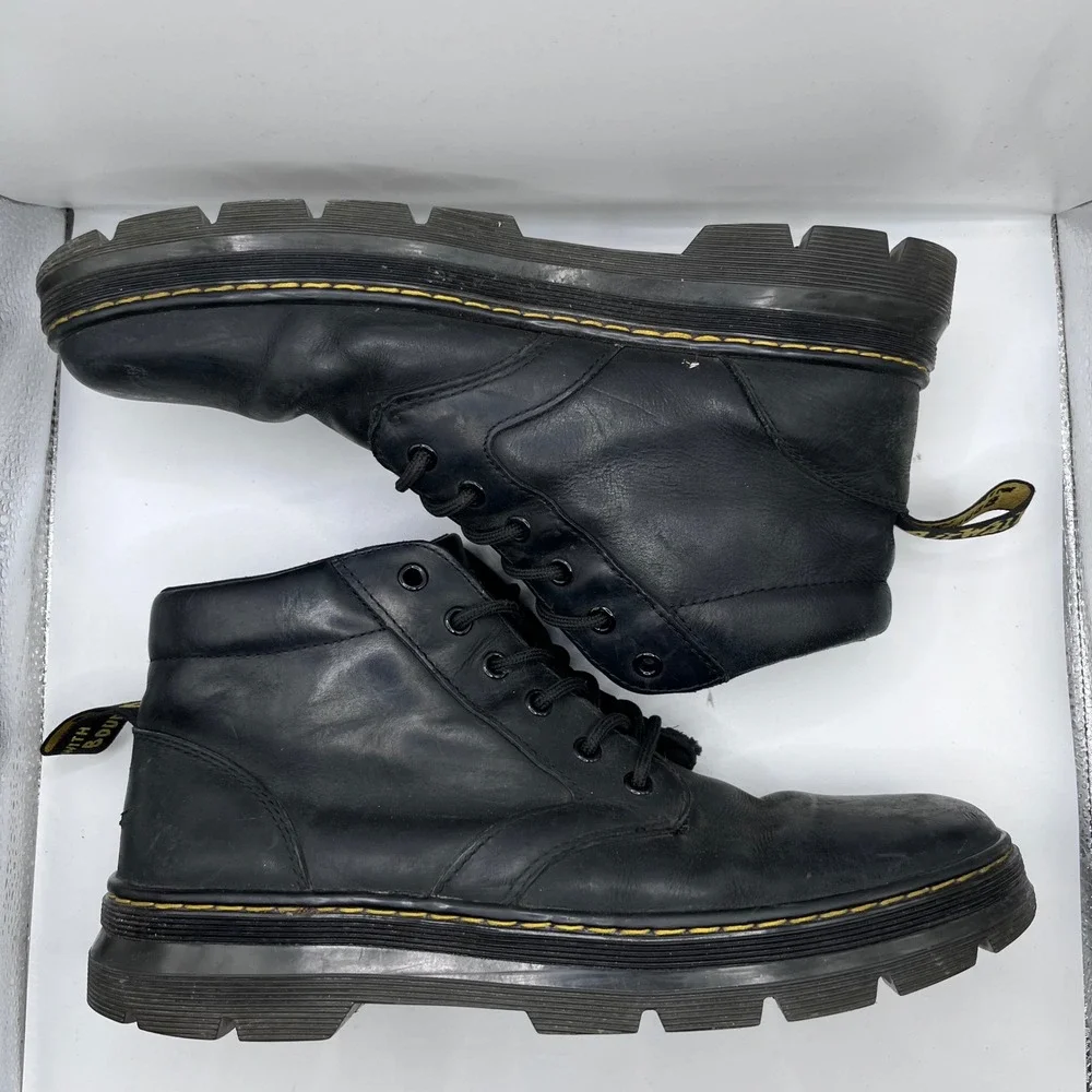 Dr. Martens Bonny Leather Black Chukka Utility Boots Mens 11 JY004‎ KM07Y
